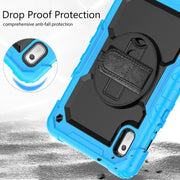 For Lenovo Tab M9 Silicone Hybrid PC Tablet Case with Shoulder Strap(Light Blue)