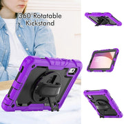 For Lenovo Tab M9 Silicone Hybrid PC Tablet Case with Shoulder Strap(Purple)
