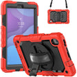 For Lenovo Tab M8 HD 2020/2019 Silicone Hybrid PC Tablet Case with Shoulder Strap(Red) - Lenovo by PMC TechLife | Online Shopping South Africa | PMC TechLife | Buy Now Pay Later Mobicred