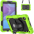 For Lenovo Tab M8 HD 2020/2019 Silicone Hybrid PC Tablet Case with Shoulder Strap(Yellow Green) - free shipping - PMC TechLife - Order now!