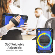 For Lenovo Tab M8 HD 2020/2019 Silicone Hybrid PC Tablet Case with Shoulder Strap(Blue PC)