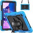 For Lenovo Tab M10 Plus 10.6 Gen 3rd Silicone Hybrid PC Tablet Case with Shoulder Strap(Light Blue) - Lenovo by PMC TechLife | Online Shopping South Africa | PMC TechLife | Buy Now Pay Later Mobicred