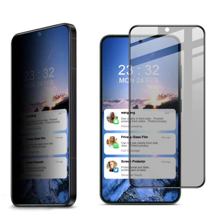 For Samsung Galaxy S24+ 5G imak HD Full Screen Anti-spy Tempered Glass Protective Film