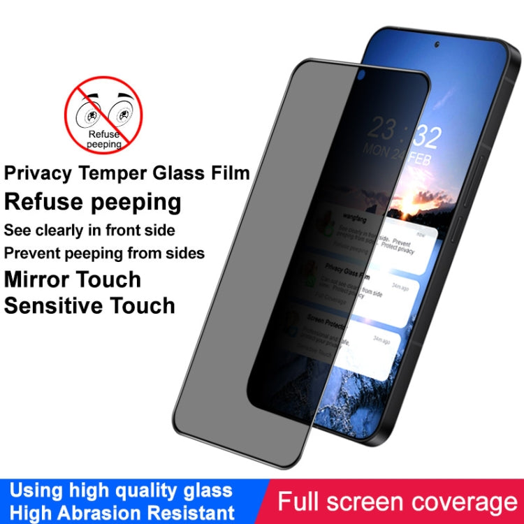 For Samsung Galaxy S24+ 5G imak HD Full Screen Anti-spy Tempered Glass Protective Film