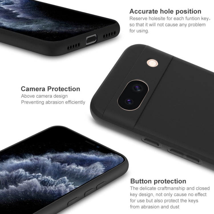 For Google Pixel 8a IMAK UC-3 Series Shockproof Frosted TPU Phone Case(Black)
