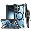 For Samsung Galaxy S23 Ultra 5G Armor Series Holder Phone Case with Back Clip(Blue) - free shipping - PMC TechLife - Order now!