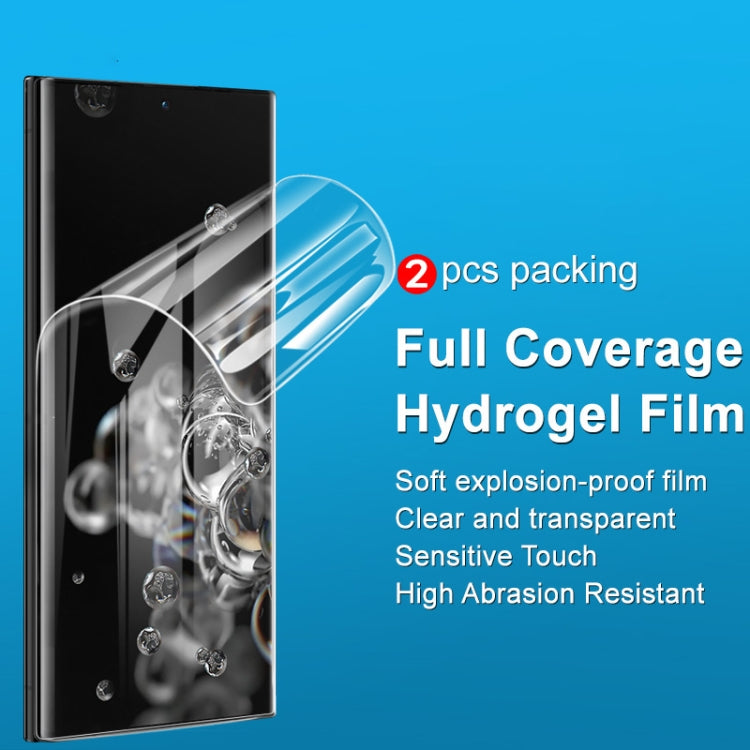 For Samsung Galaxy S24 Ultra 5G 2pcs imak Curved Full Screen Hydrogel Film Protector