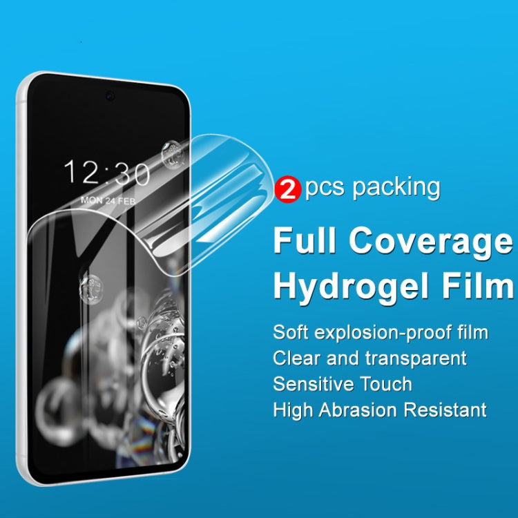 For Samsung Galaxy S24+ 5G 2pcs imak Curved Full Screen Hydrogel Film Protector