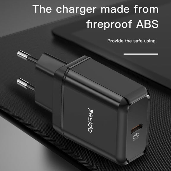 Yesido YC-29 PD 25W Type-C Port Fast Charger(EU Plug)