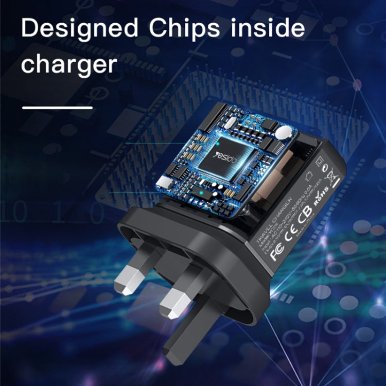 Yesido YC-29 PD 25W Type-C Port Fast Charger(UK Plug)