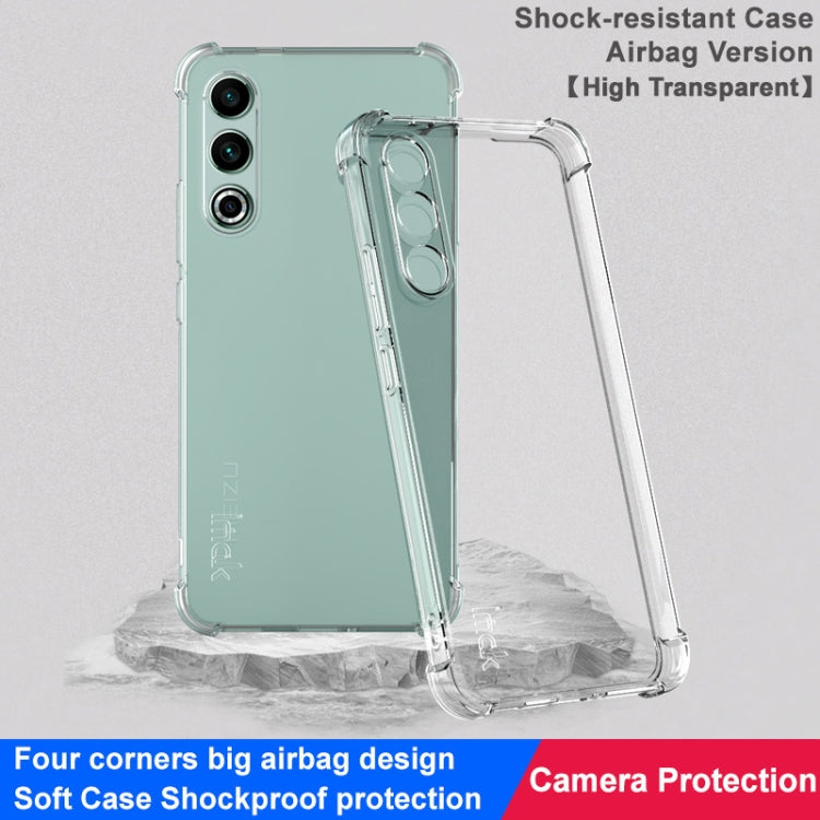 For Meizu 20 5G imak Shockproof Airbag TPU Phone Case(Transparent)
