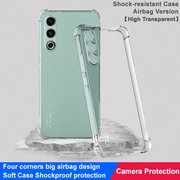 For Meizu 20 5G imak Shockproof Airbag TPU Phone Case(Transparent)