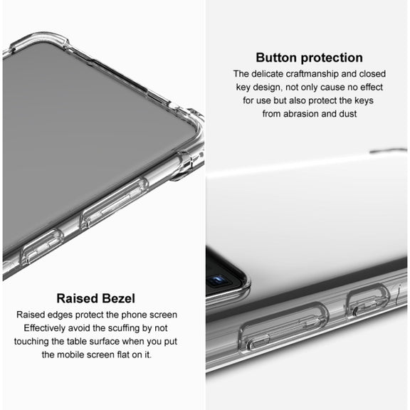 For Google Pixel 7a imak Shockproof Airbag TPU Phone Case(Transparent)