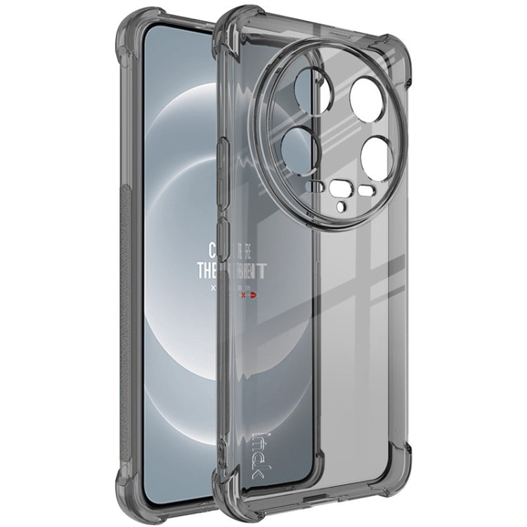 For Xiaomi 14 Ultra 5G imak Shockproof Airbag TPU Phone Case(Transparent Black)