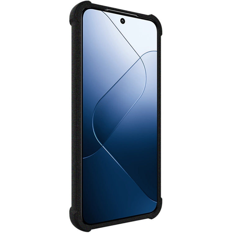 For Xiaomi 14 5G imak Shockproof Airbag TPU Phone Case(Matte Black)