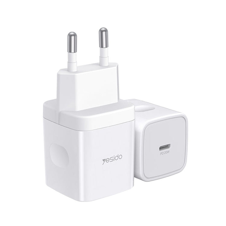 Yesido YC-30 PD 20W Type-C Port Mini Travel Fast Charger(EU Plug)