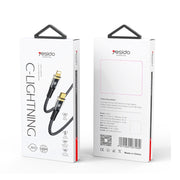 YESIDO CA102 PD 20W USB-C / Type-C to 8 Pin Braided Charging Data Cable, Length:2m(Black)