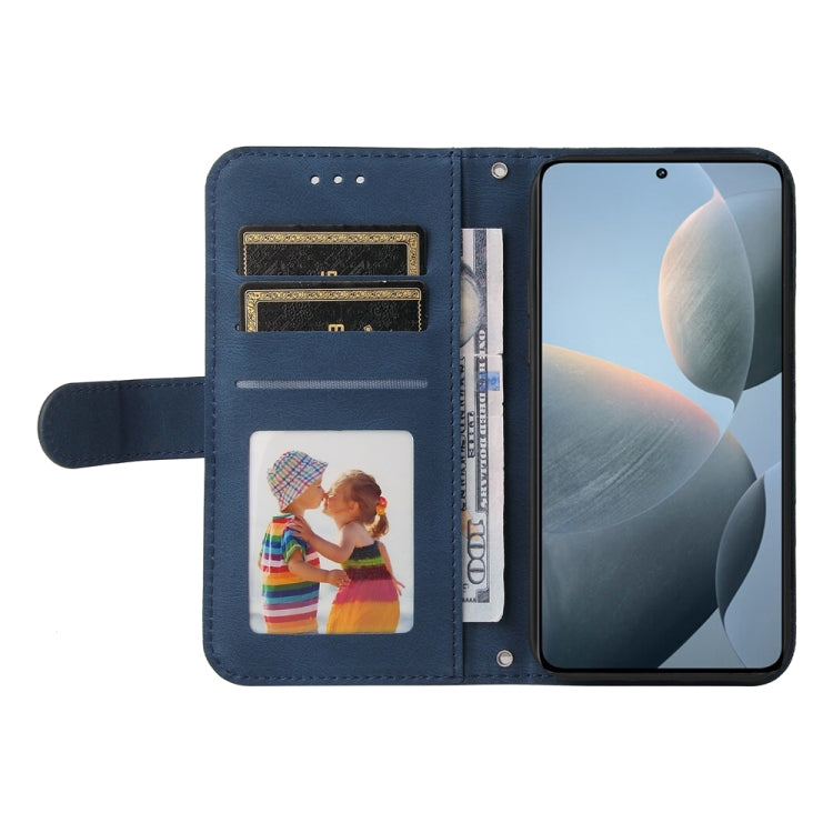 For Xiaomi Redmi K70 / K70 Pro Skin Feel Life Tree Metal Button Leather Phone Case(Blue)