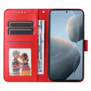 For Xiaomi Redmi K70 / K70 Pro Embossed Sunflower Leather Phone Case(Red)