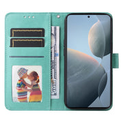 For Xiaomi Redmi K70 / K70 Pro Embossed Sunflower Leather Phone Case(Green)