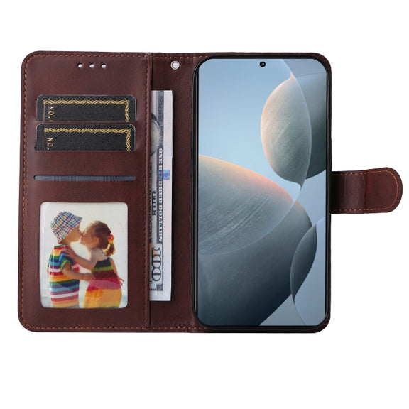 For Xiaomi Redmi K70 / K70 Pro Classic Calf Texture Flip Leather Phone Case(Brown)