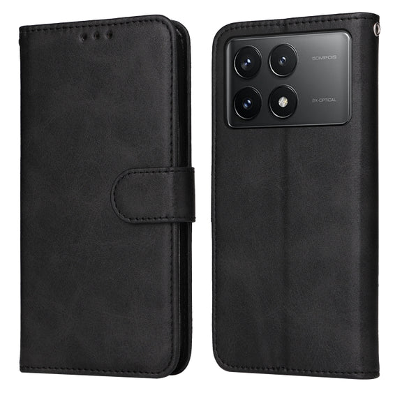 For Xiaomi Redmi K70 / K70 Pro Classic Calf Texture Flip Leather Phone Case(Black)