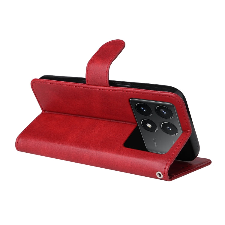For Xiaomi Redmi K70 / K70 Pro Classic Calf Texture Flip Leather Phone Case(Red)