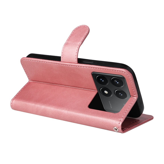 For Xiaomi Redmi K70 / K70 Pro Classic Calf Texture Flip Leather Phone Case(Rose Gold)