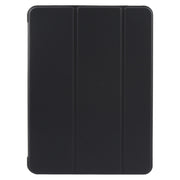 For iPad 10.9 2022 / Air 5 / Air 4 GEBEI 3-folding Holder Shockproof Flip Leather Tablet Case(Black)