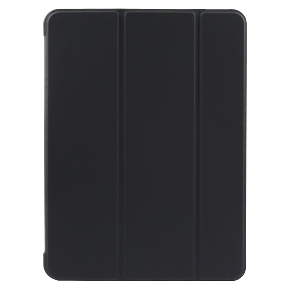 For iPad 10.9 2022 / Air 5 / Air 4 GEBEI 3-folding Holder Shockproof Flip Leather Tablet Case(Black)