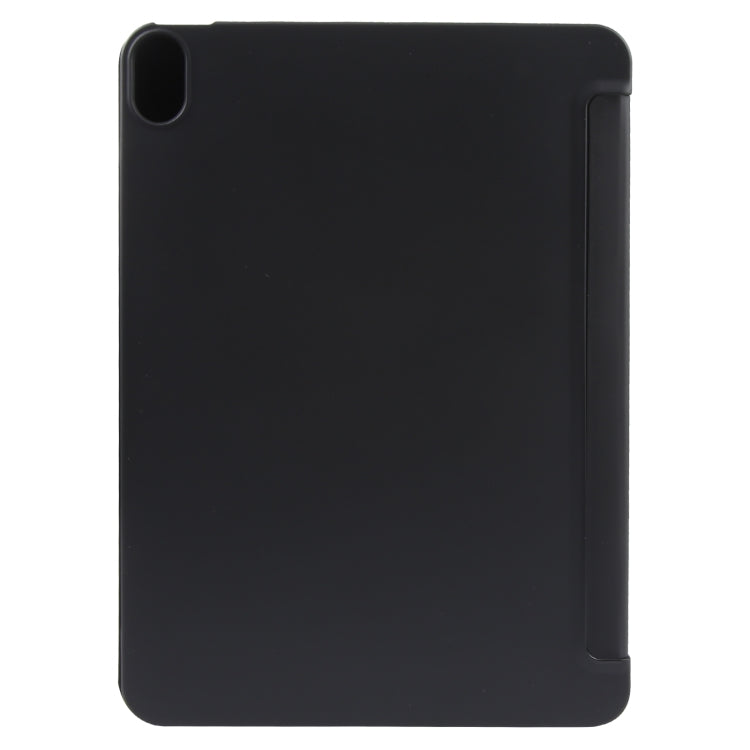 For iPad 10.9 2022 / Air 5 / Air 4 GEBEI 3-folding Holder Shockproof Flip Leather Tablet Case(Black)