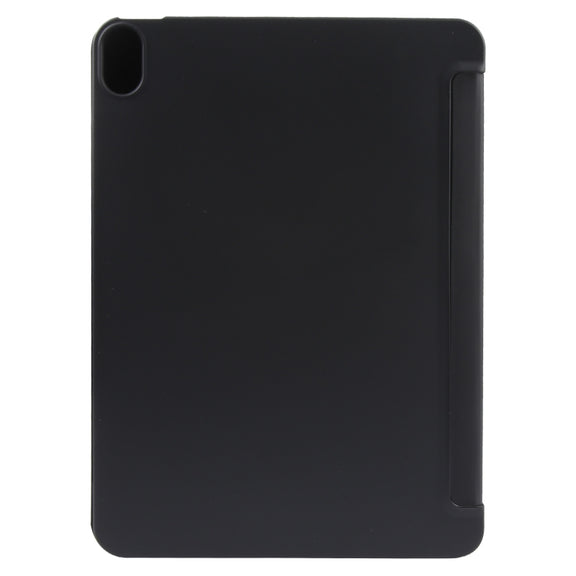 For iPad 10.9 2022 / Air 5 / Air 4 GEBEI 3-folding Holder Shockproof Flip Leather Tablet Case(Black)