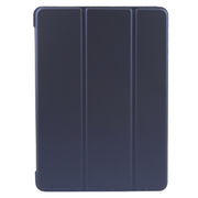 For iPad 9.7 2018 & 2017 / Air / Air2 GEBEI 3-folding Holder Shockproof Flip Leather Tablet Case(Dark Blue)