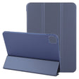 For iPad Air 11 2024 GEBEI 3-folding Holder Shockproof Flip Leather Tablet Case(Dark Blue) - iPad Air 11 2024 Cases by GEBEI | Online Shopping South Africa | PMC TechLife | Buy Now Pay Later Mobicred