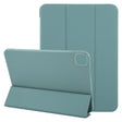 For iPad Air 11 2025 / 2024 GEBEI 3-folding Holder Shockproof Flip Leather Tablet Case(Dark Green) - iPad Air 11 2025 / 2024 Cases by GEBEI | Online Shopping South Africa | PMC TechLife | Buy Now Pay Later Mobicred