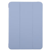 For iPad Pro 11 2024 GEBEI 3-folding Holder Shockproof Flip Leather Tablet Case(Light Purple)