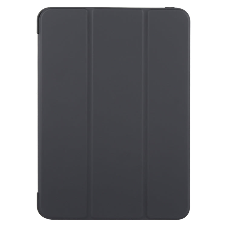 For iPad Pro 11 2024 GEBEI 3-folding Holder Shockproof Flip Leather Tablet Case(Black)