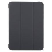 For iPad Pro 11 2024 GEBEI 3-folding Holder Shockproof Flip Leather Tablet Case(Black)