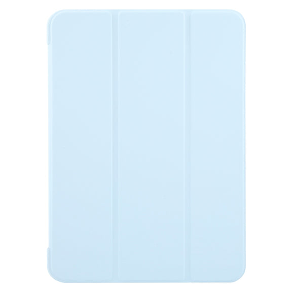 For iPad Pro 11 2024 GEBEI 3-folding Holder Shockproof Flip Leather Tablet Case(Sky Blue)