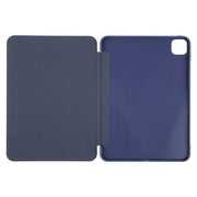 For iPad Pro 11 2024 GEBEI 3-folding Holder Shockproof Flip Leather Tablet Case(Dark Blue)
