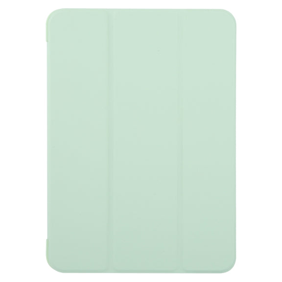 For iPad Pro 11 2024 GEBEI 3-folding Holder Shockproof Flip Leather Tablet Case(Green)