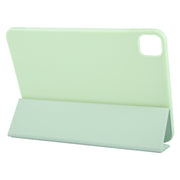 For iPad Pro 11 2024 GEBEI 3-folding Holder Shockproof Flip Leather Tablet Case(Green)
