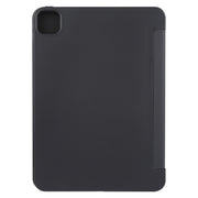 For iPad Pro 13 2024 GEBEI 3-folding Holder Shockproof Flip Leather Tablet Case(Black)