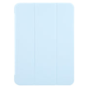For iPad Pro 13 2024 GEBEI 3-folding Holder Shockproof Flip Leather Tablet Case(Sky Blue)