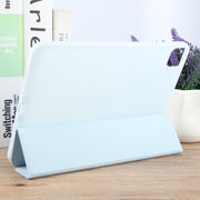 For iPad Pro 13 2024 GEBEI 3-folding Holder Shockproof Flip Leather Tablet Case(Sky Blue)