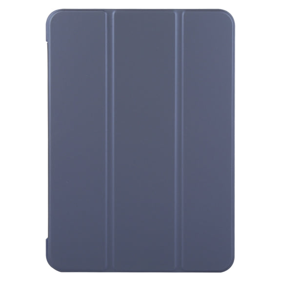 For iPad Pro 13 2024 GEBEI 3-folding Holder Shockproof Flip Leather Tablet Case(Dark Blue)