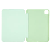For iPad Pro 13 2024 GEBEI 3-folding Holder Shockproof Flip Leather Tablet Case(Green)