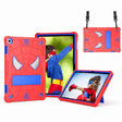 For Lenovo Tab M10 3rd Gen Spider Texture Silicone Hybrid PC Tablet Case with Shoulder Strap(Red + Blue) - Lenovo by PMC TechLife | Online Shopping South Africa | PMC TechLife | Buy Now Pay Later Mobicred