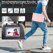For Lenovo Tab M10 3rd Gen Spider Texture Silicone Hybrid PC Tablet Case with Shoulder Strap(Rose Gold)