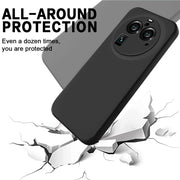 For OPPO Find X6 Pro Pure Color Liquid Silicone Shockproof Phone Case(Black)